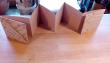 Carnets en accordéon 10 x 10 - 12 vues recto-verso - papier recyclé 220 g/m2 permettant l'aquarelle - couvertures variées papier marbré, ou népalais, toile ou simili cuir.