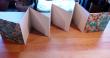 Carnets en accordéon 10 x 10 - 12 vues recto-verso - papier recyclé 220 g/m2 permettant l'aquarelle - couvertures variées papier marbré, ou népalais, toile ou simili cuir.