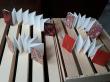 Carnets en accordéon 8 x 5 - idéal pour notes dans le sac à main - 28 vues recto-verso - papier recyclé gris ou brun 90 g/m2 - couvertures variées papier marbré, népalais, toile.